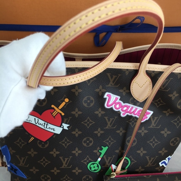 Sale Louis Vuitton Ltd. Ed. 2018 Patches Neverfull MM - Picture 4 of 8